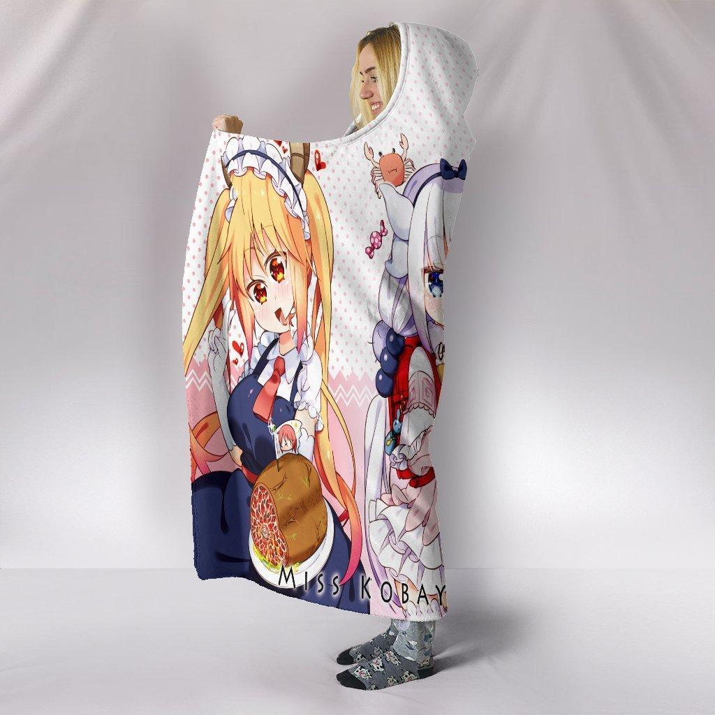 Dragon Maid Hooded Blanket - Miss Kobayashi’s White Blanket - Image 3