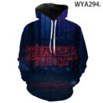 Fashion Streetwear Hoodies - Stranger Things 3D Printed Pullover
