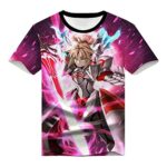 Fate Zero Fate/Stay Night Hoodies - 3D Printed Anime T-Shirt Funny Short Sleeve Tee Tops