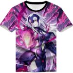 Fate Zero Fate/Stay Night Hoodies - 3D Printed Anime T-Shirt Funny Short Sleeve Tee Tops