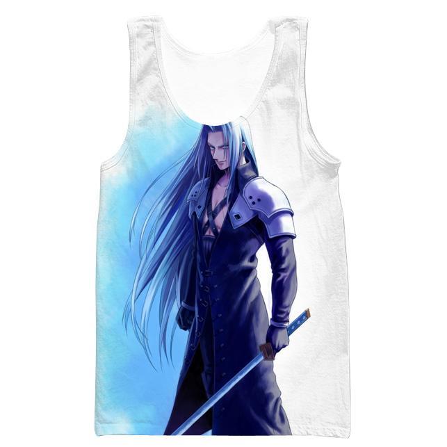 Final Fantasy Sephiroth Hoodies - Pullover Blue Hoodie - Image 3