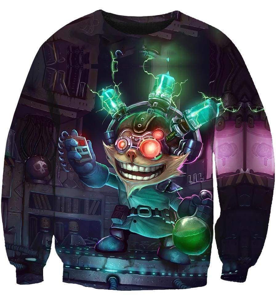 League Of Legend Ziggs Hoodies - Pullover Black Hoodie - Image 3