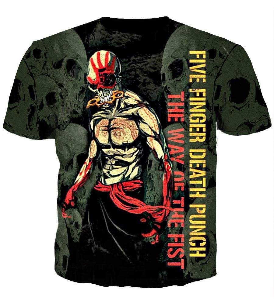Five Finger Death Punch - 3D Hoodie, Zip-Up, Sweatshirt, T-Shirt #1 - Image 4