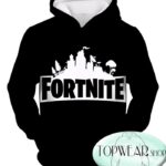 Fortnite Hoodies - Battle Royale Black 3D Hoodie