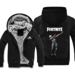 Fortnite Jackets - Solid Color Fortnite Game Character Dance Icon Fleece Jacket