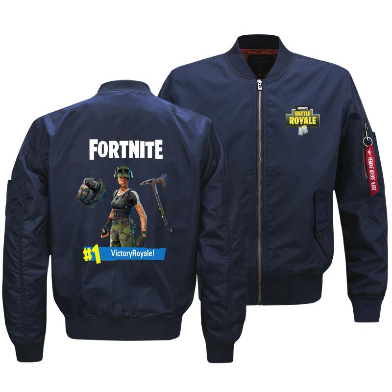 Fortnite Jackets - Solid Color Fortnite Game Special Forces Victory Royale Icon Fleece Jacket - Image 3