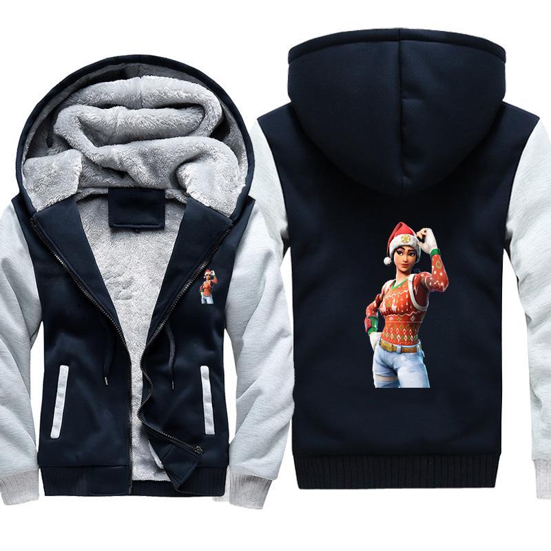 Fortnite Merry Christmas Jackets - Fortnite Fleece Jacket - Image 4