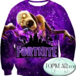 Fortnite Sweatshirts - Monsters Purple 3D Sweatshirt