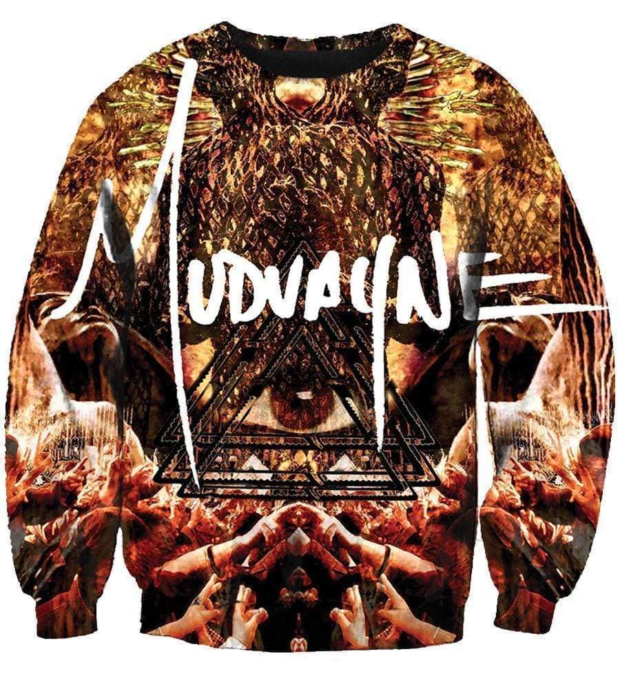 Funny Mudvayne Hoodies - Pullover The Eye Black 3D Hoodie - Image 3