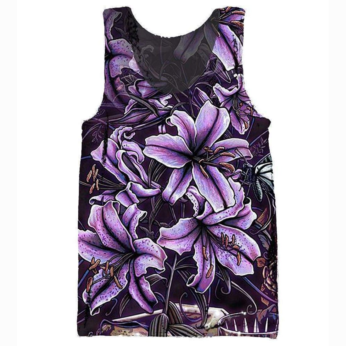 Funny Pop Evil Sweatshirts - Blooming Violet Deep Purple 3D Sweatshirt - Image 5
