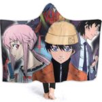 Future Diary Fleece Hooded Blanket - Anime Printed Flannel Blanket