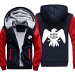 Game of Thrones Jackets - Solid Color Eyring Falcon Icon Fleece Jacket