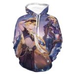 Genshin Impact Hoodies - Lumine 3D Game Pullover Hooded Sweatshirt