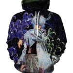 Gintama Putian Silver Hoodies - Pullover Grip Black  Hoodie
