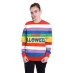 Halloween colored round neck Sweater
