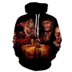 Halloween Devil The Clown Face 3D Printed Hoodie