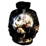 Halloween night Jack Skellington and Sally  3D Printed Hoodie