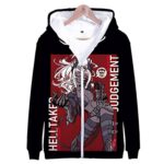 Helltaker Hoodies - Unisex 3D Zip Up Hooded Jacket