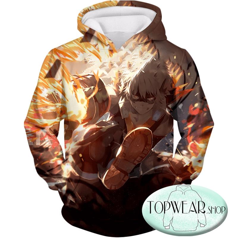 Hero Academia Sweatshirts - Explosive Hero Bakugo Katsuki Sweatshirt - Image 3