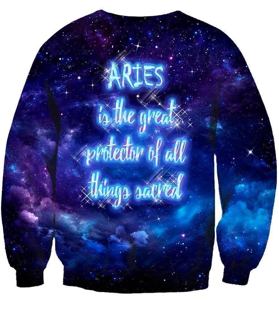 Horoscope Aries Hoodies - Pullover Black Hoodie - Image 6