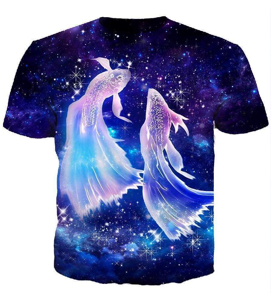 Horoscope Pisces Hoodies - Pullover Black Hoodie - Image 7