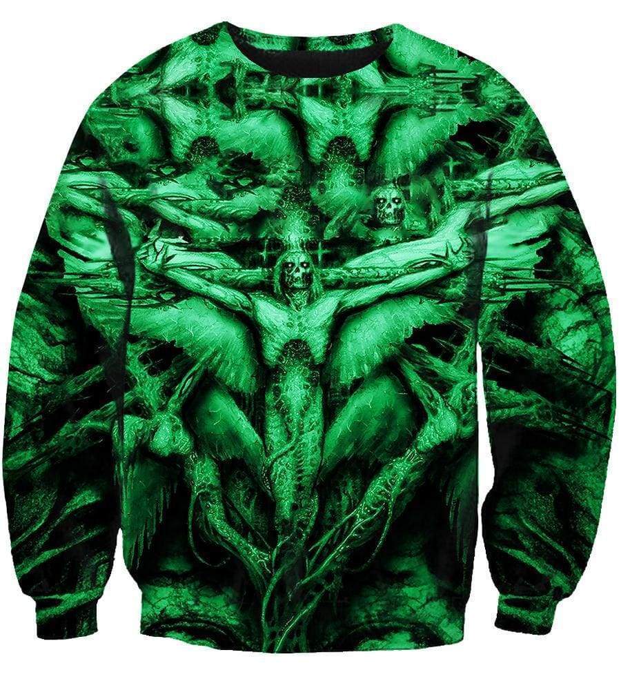 Severed Savior Hoodies - Pullover Green Hoodie - Image 3