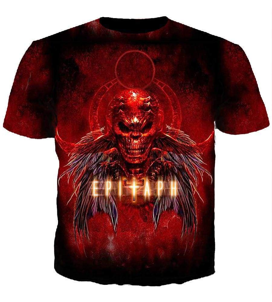 Judas Priest Hoodies - Pullover Red Hoodie - Image 4