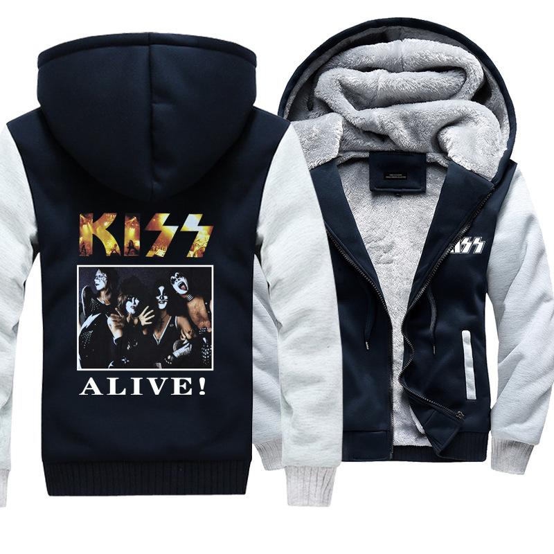 Kiss Jackets - Solid Color Kiss Series Super Cool Fleece Jacket - Image 5