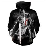 Knights Templar 3D Printed Hoodies - Fashion Hooded Sweatshirts