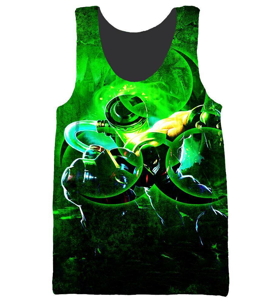 League Of Legend Singed Hoodies - Pullover Greeen Hoodie - Image 5