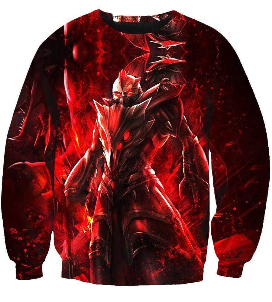 League Of Legend Swain Hoodies - Pullover Red Hoodie - Image 3