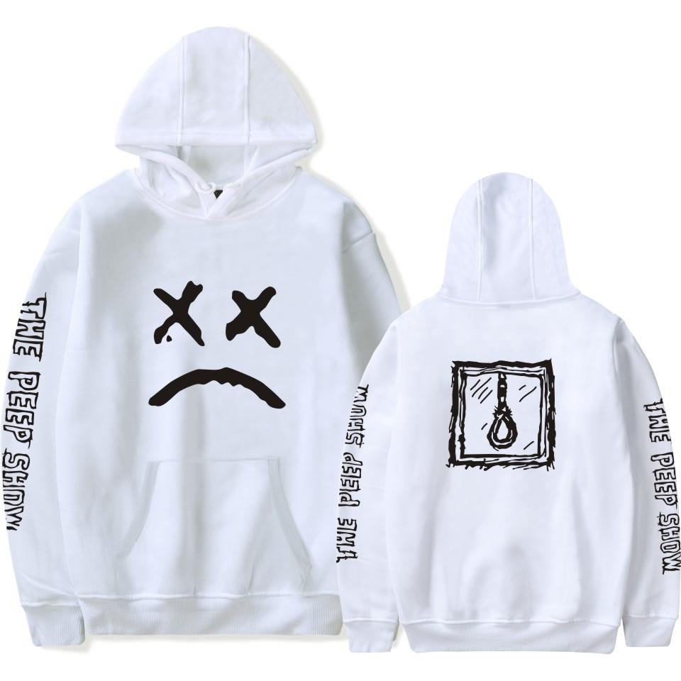 Lil Peep Hoodies - Angle Letter Printed Pullover Hoodie - Image 4