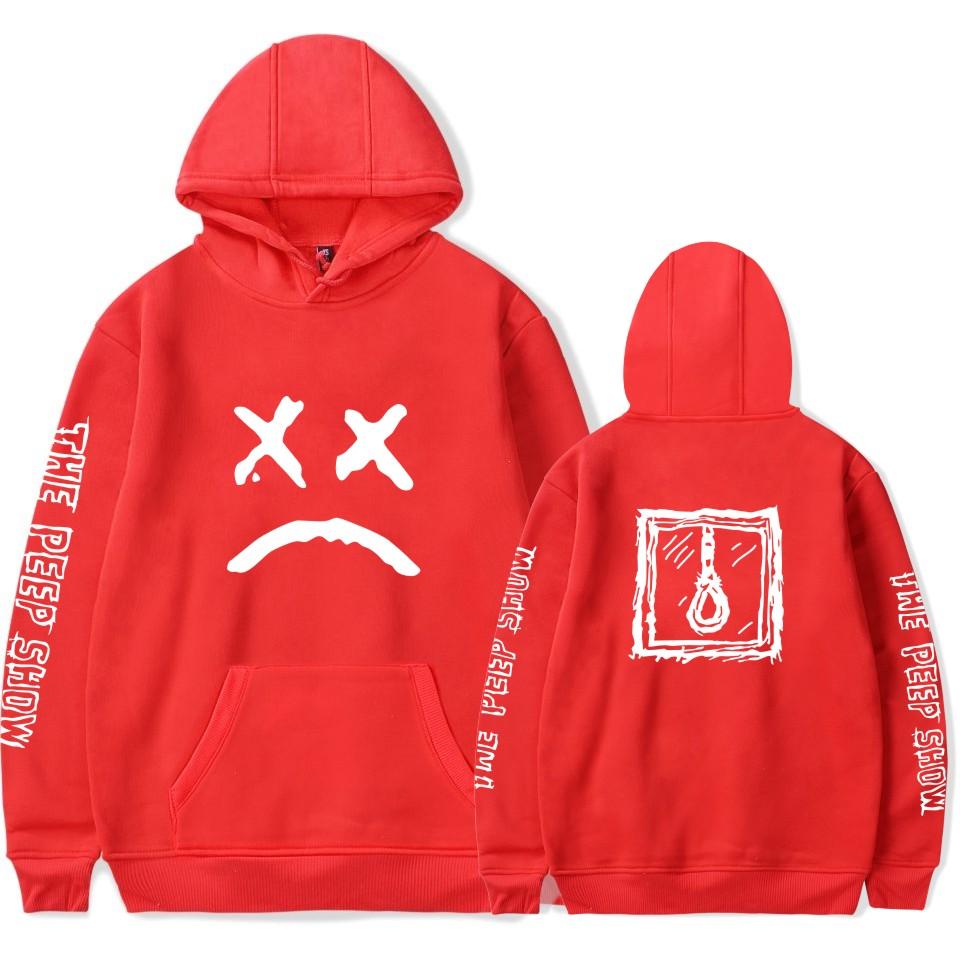 Lil Peep Hoodies - Angle Letter Printed Pullover Hoodie - Image 6
