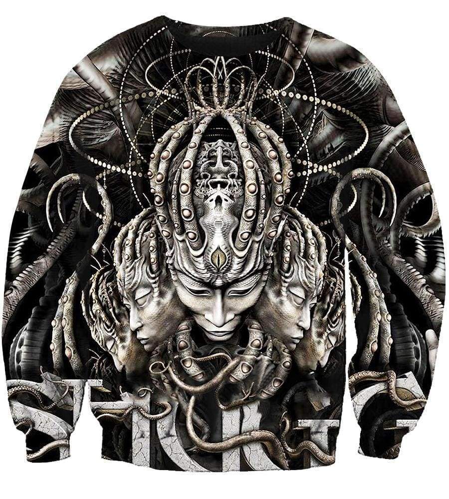 Meshuggan Hoodies - Pullover Black Hoodie - Image 3