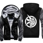 Monster Hunter Jackets - Solid Color Monster Hunter Ray Wolf Dragon Fleece Jacket