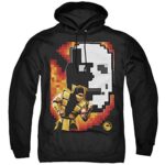 Mortal Kombat Hoodie - Scorpion Black Unisex 3D Print Pullover Drawstring Hoodie