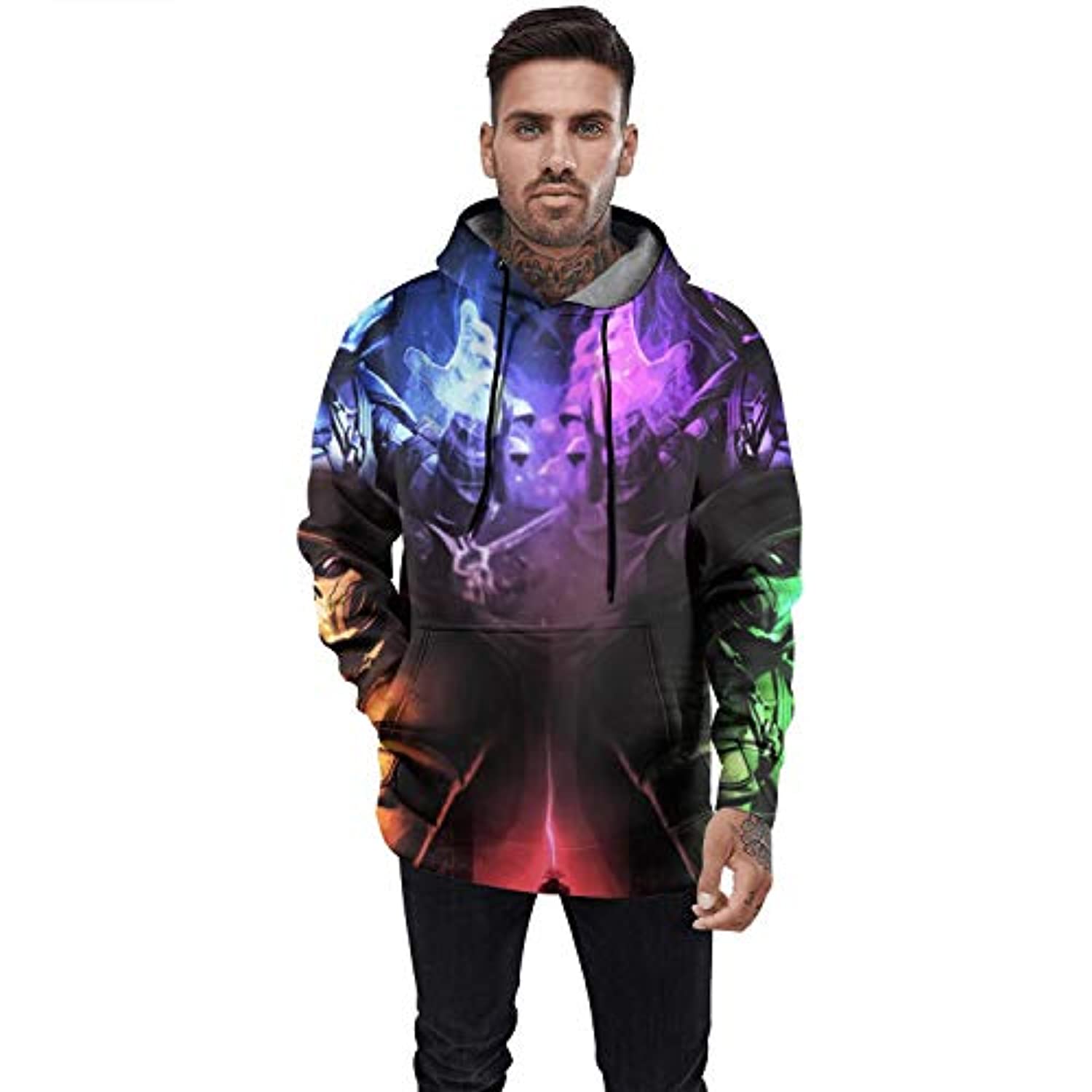Mortal Kombat Hoodie - Unisex 3D Realistic Digital Pullover Drawstring Hoodie - Image 3