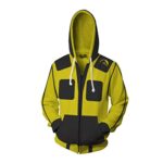 Mortal Kombat Zip Up Hooded Jacket - Yellow Unisex 3D Print Drawstring Hoodie