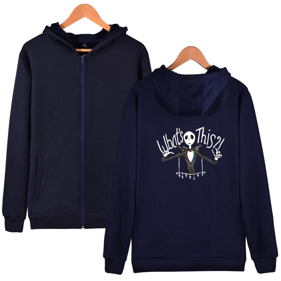 Nightmare Before Christmas Jack Hoodies - Nightmare Before Christmas Hoodies - Jack Christmas Zip Up Hoodie - Image 4