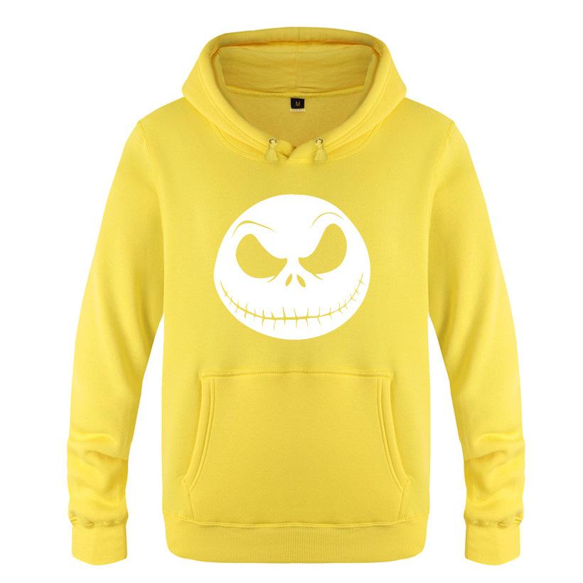 Nightmare Before Christmas Jack Hoodies - Nightmare Before Christmas Hoodies - Cool Jack White Skull Icon Christmas Hoodie - Image 4