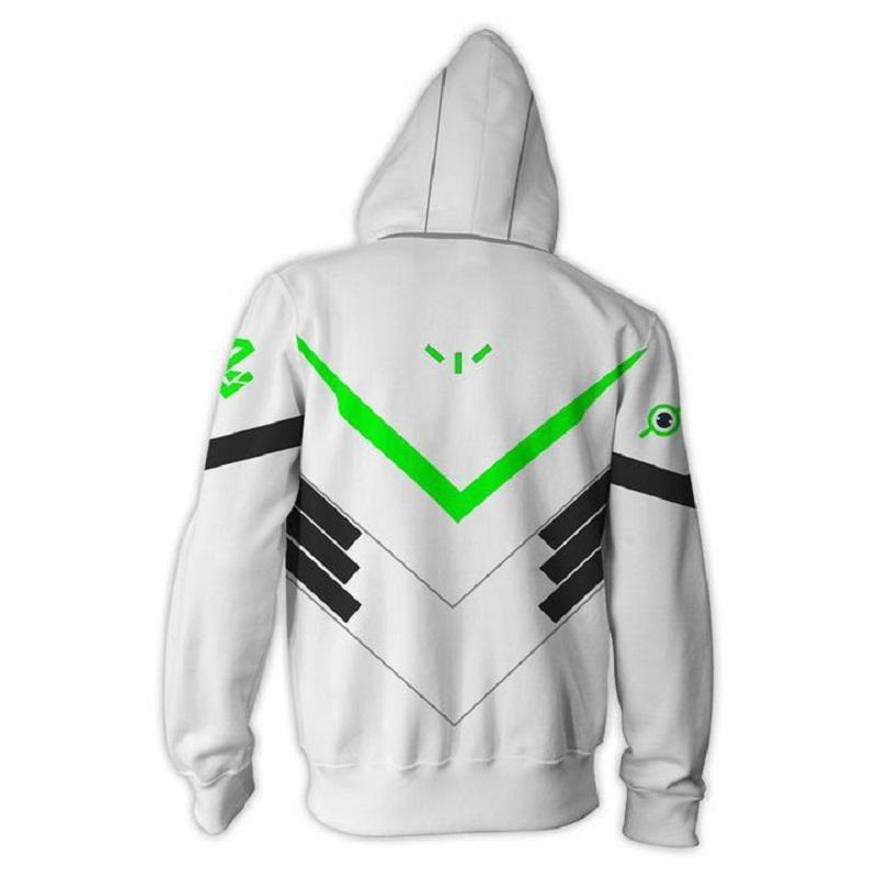 Overwatch Hoodie - Genji Zip Up Hoodie - Image 3