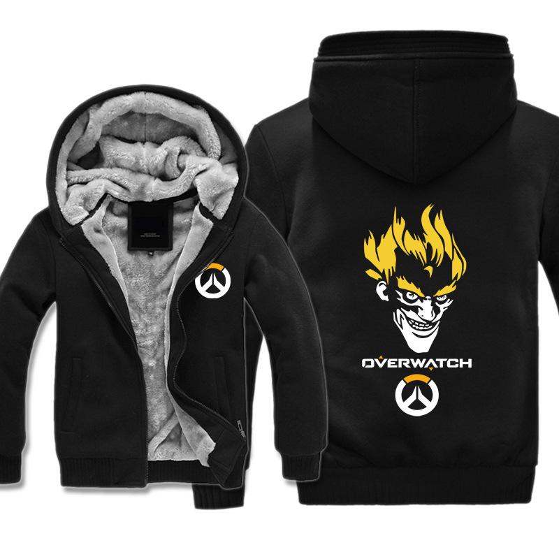 Overwatch Rat Jackets - Zip Up Black Super Cool Jacket - Image 4