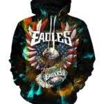 Philadelphia Eagles Hoodies - Pullover Black Hoodie