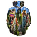 Plants vs Zombies Hoodies - 3D Print Pullover Gaming Hoodie