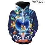 Pokemon 3D Printed Hoodies Sweatshirts Pullover