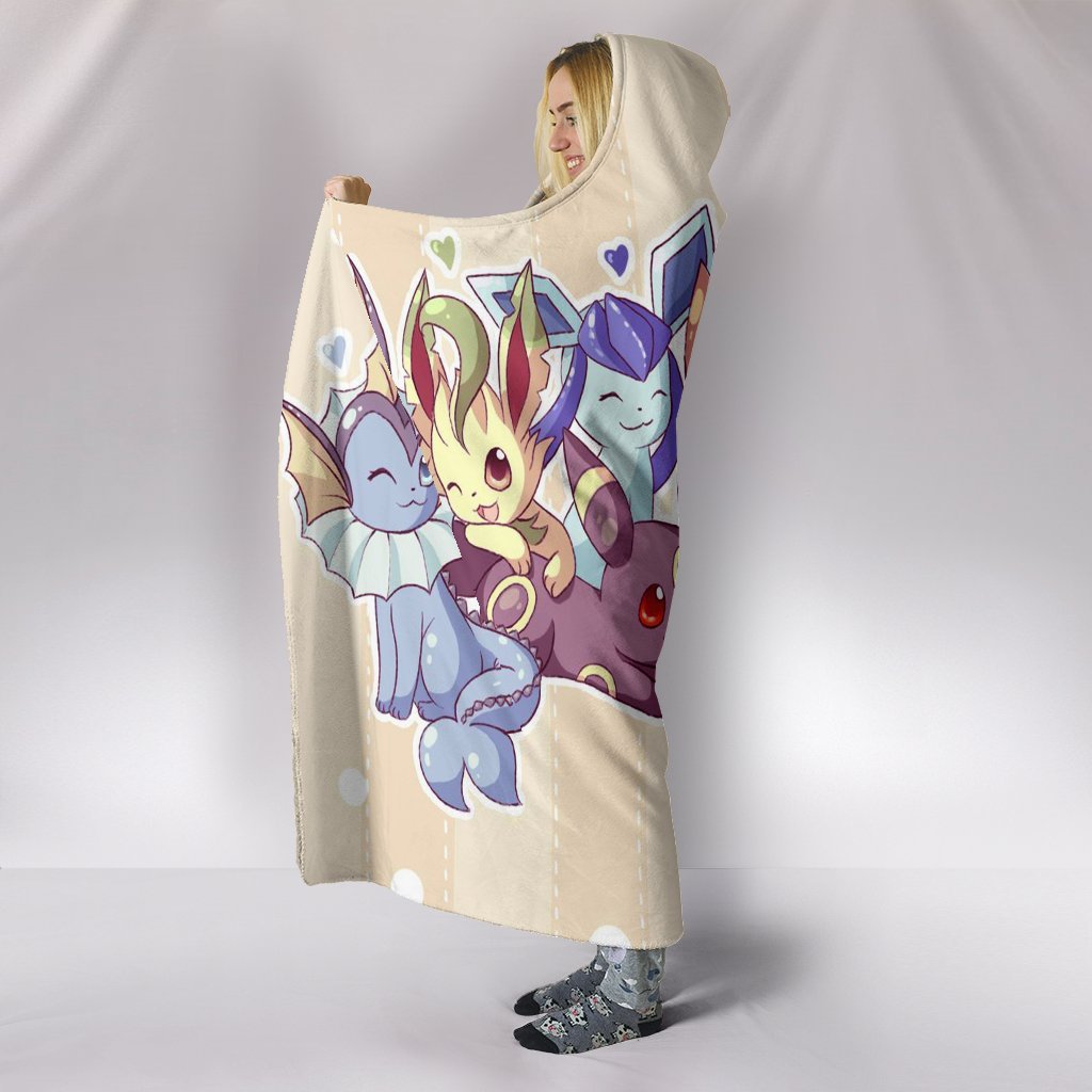 Pokemon Hooded Blankets - Pokemon Eevee Hooded Blanket - Image 3