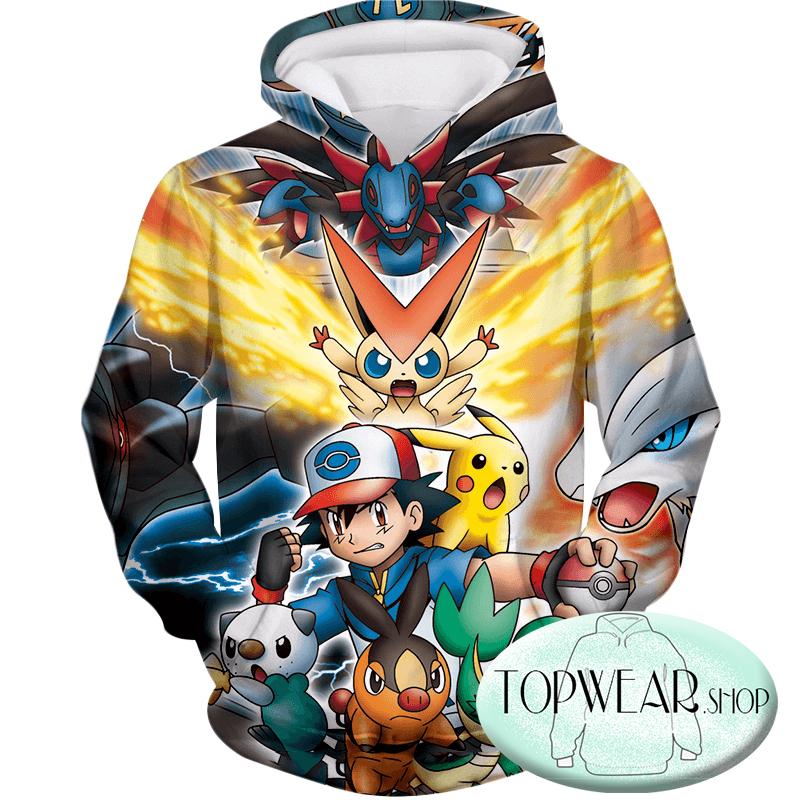 Pokemon Sweatshirts - Ketchum Pokemons 3D Sweatshirt - Image 3