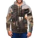PUBG Hoodies - 3D Print Game Playerunknown's Battlegrounds Pullover with Pockets Grey