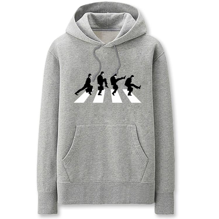 Python Hoodies - Solid Color Silly Walks Cartoon Style Funny Fleece Hoodie - Image 5