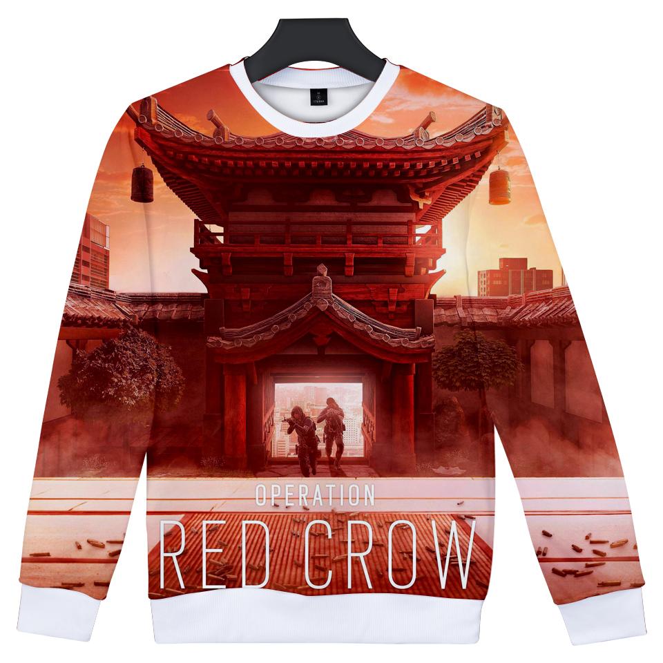 Rainbow Six Hoodies - Super Cool Rainbow Six Commando Red Hoodie - Image 5